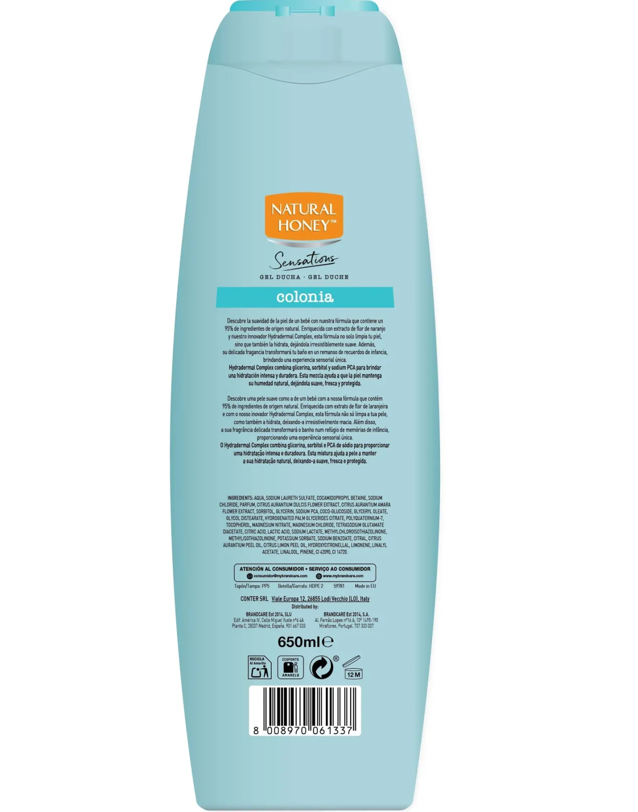 Sensations Gel de Ducha Colonia