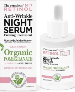 Serum Antiarrugas con Retinol 0.5% + Cafeína 3%