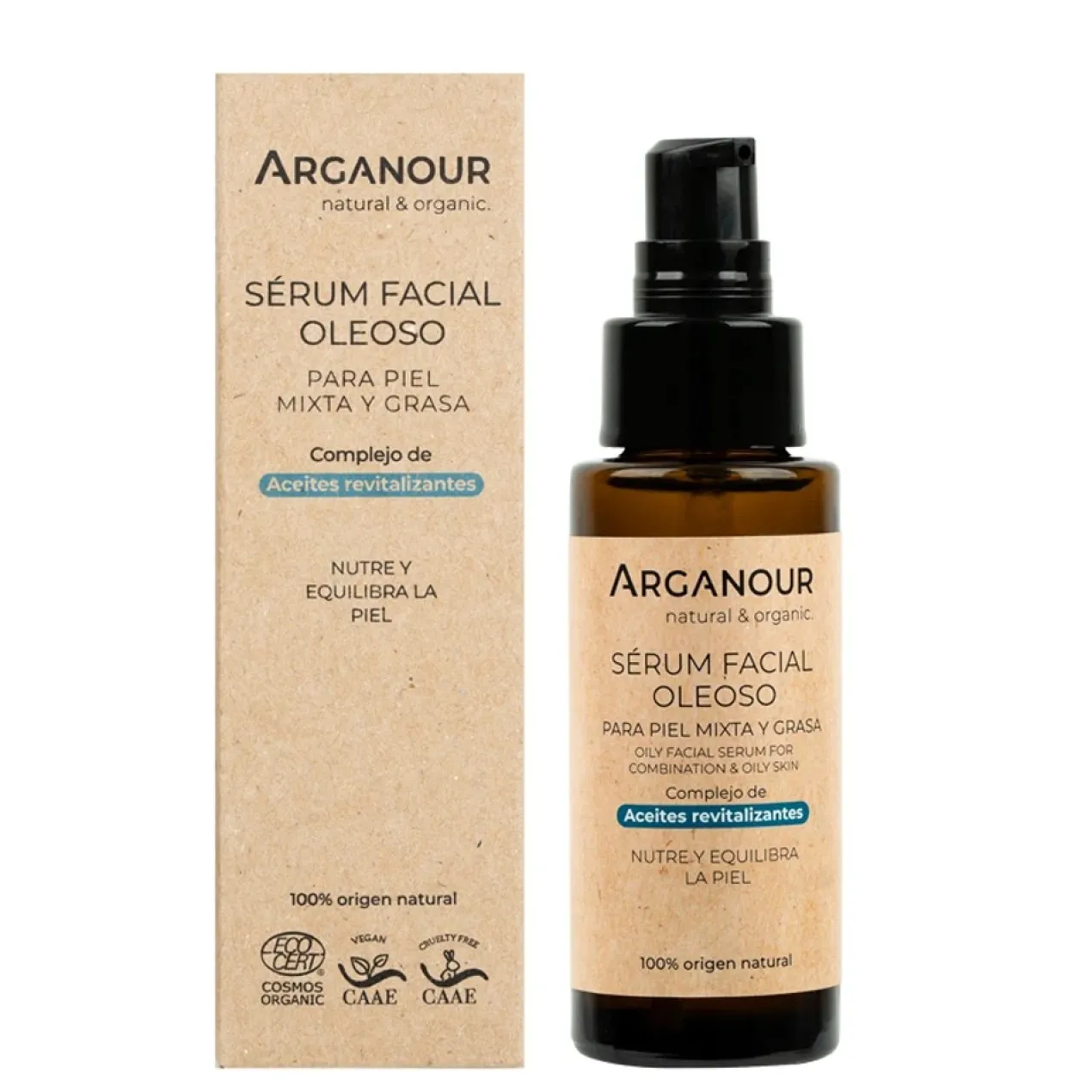 Serum Facial Oleoso Piel Mixta y Grasa