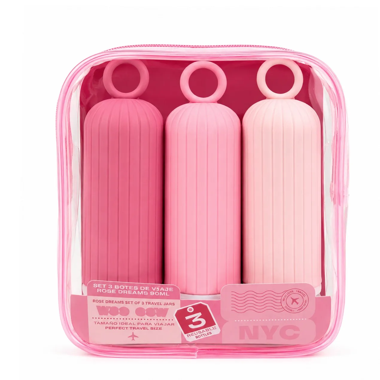 Set 3 Botes Viaje Rose Dreams 90ML