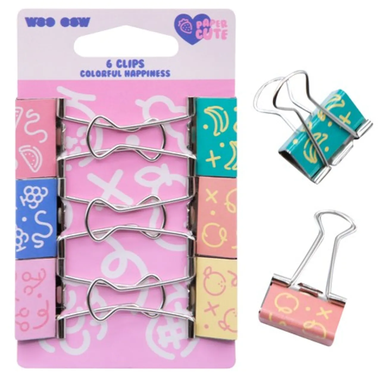 Set 6 Clips Colorful Happiness