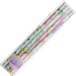 Set 4 Lápices con Goma con Mensajes