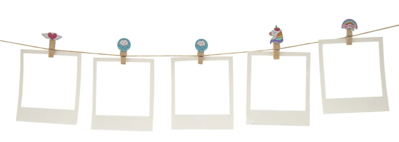 Set de Mini Pinzas de Madera Unicornio