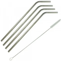 Set Pajitas Reutilizables de Acero Inoxidable
