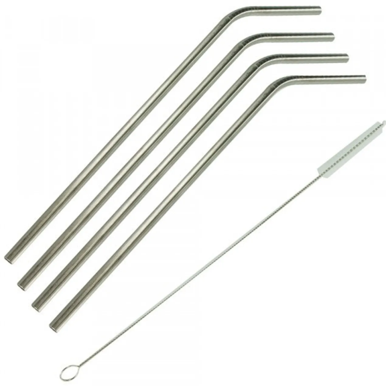 Set Pajitas Reutilizables de Acero Inoxidable