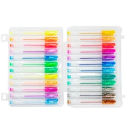 Set Bolígrafos de Gel Glitter y Flúor