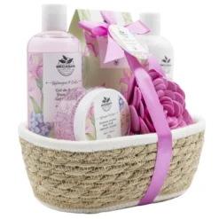 Set de Baño Cesta de Mimbre Floral Scented