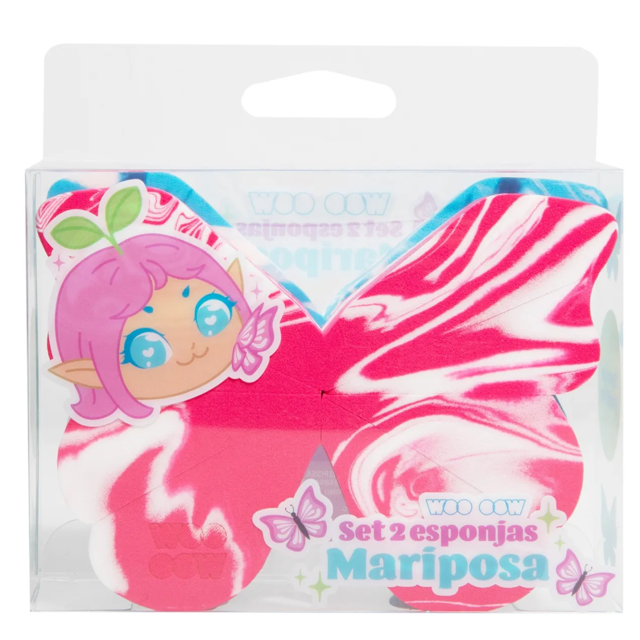 Set de 2 Esponjas de Maquillaje Mariposa