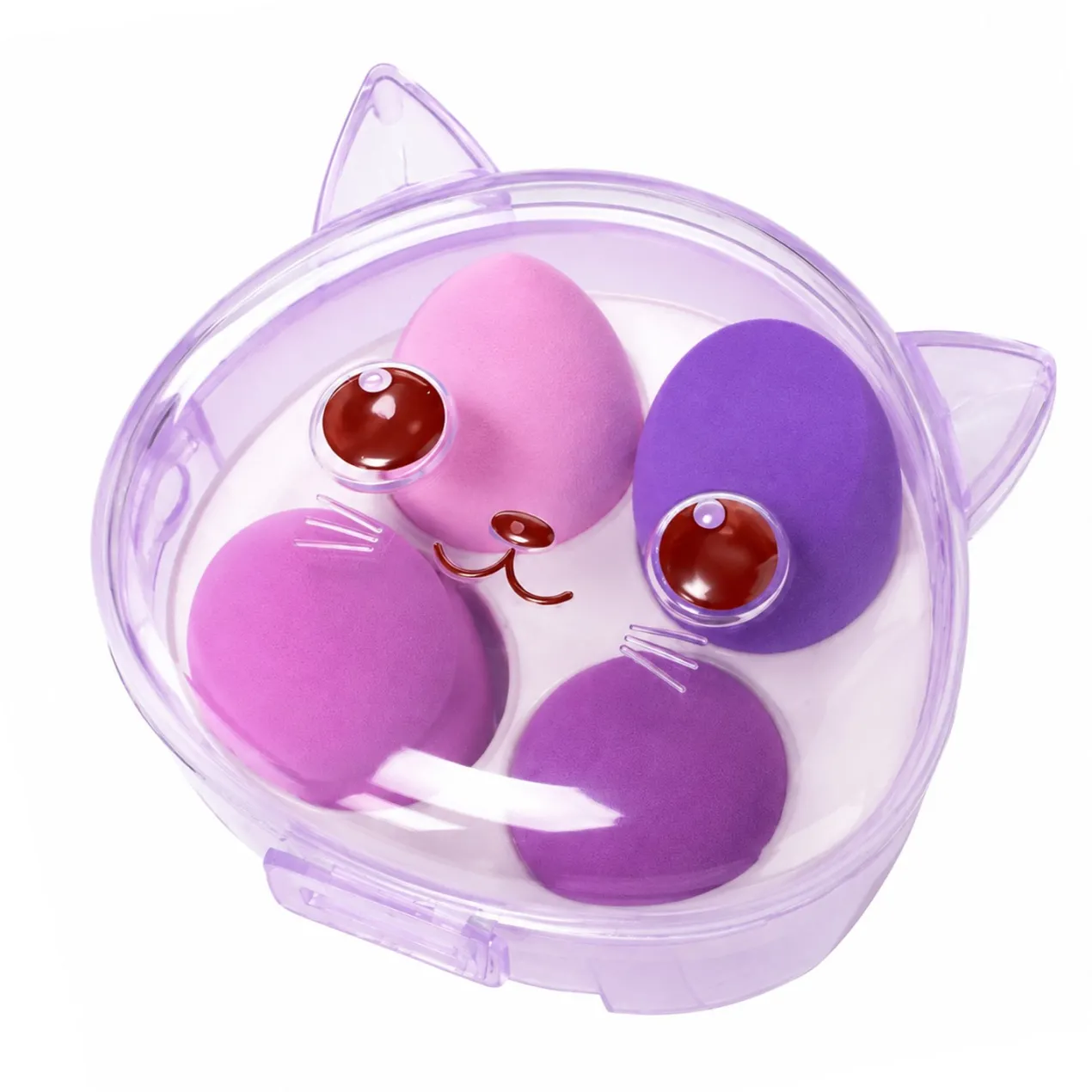 Set 4 Esponjas de Maquillaje Cat