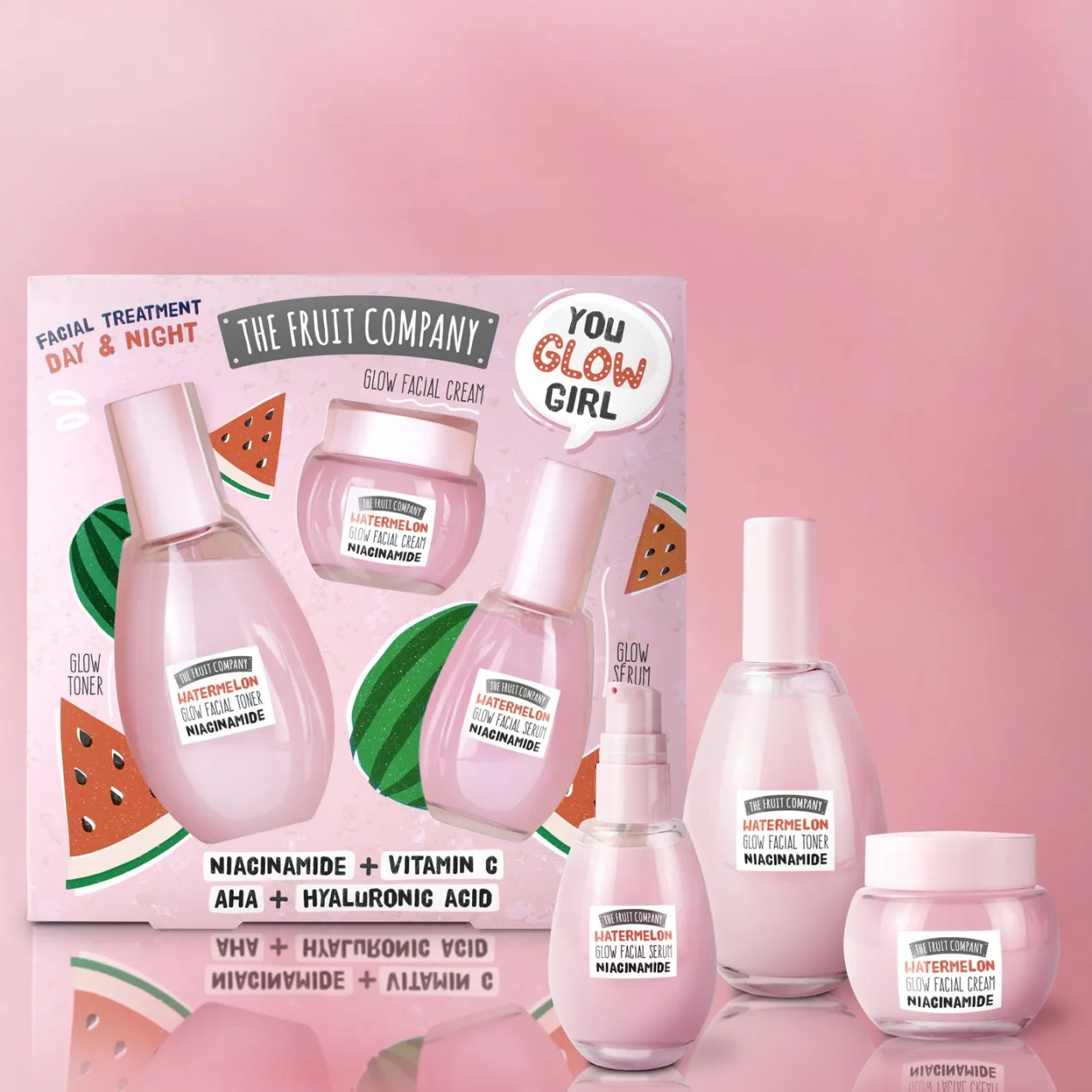 Set Facial You Glow Girl Tónico + Crema+ Sérum