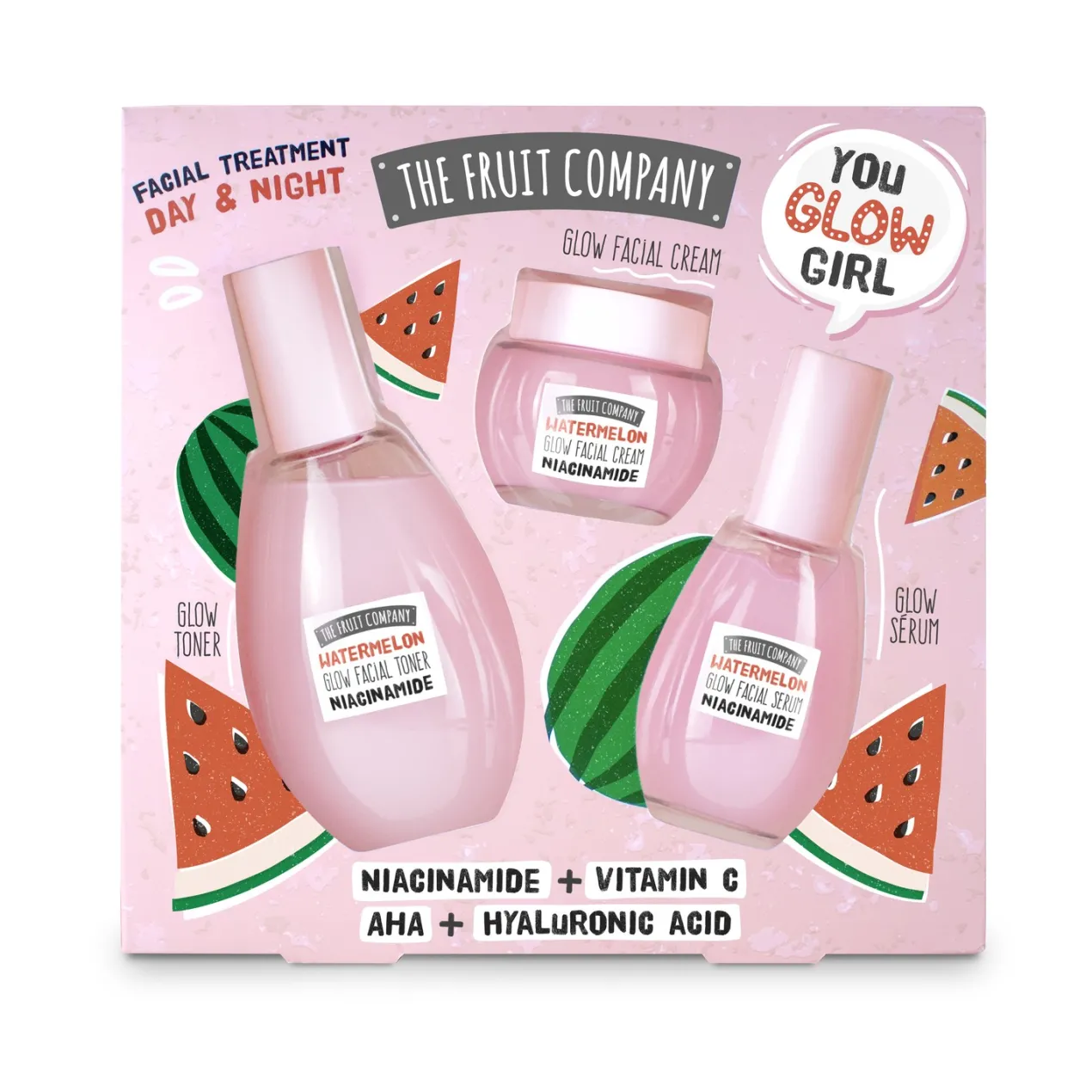 Set Facial You Glow Girl Tónico + Crema+ Sérum