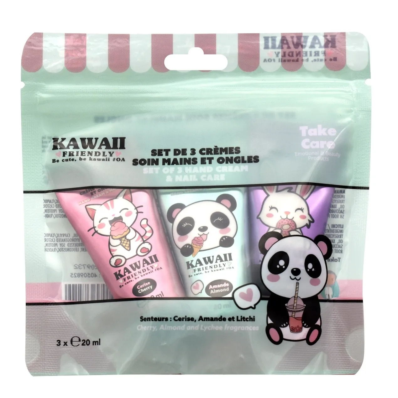 Set Kawaii Crema para Manos y Cuidado de Uñas