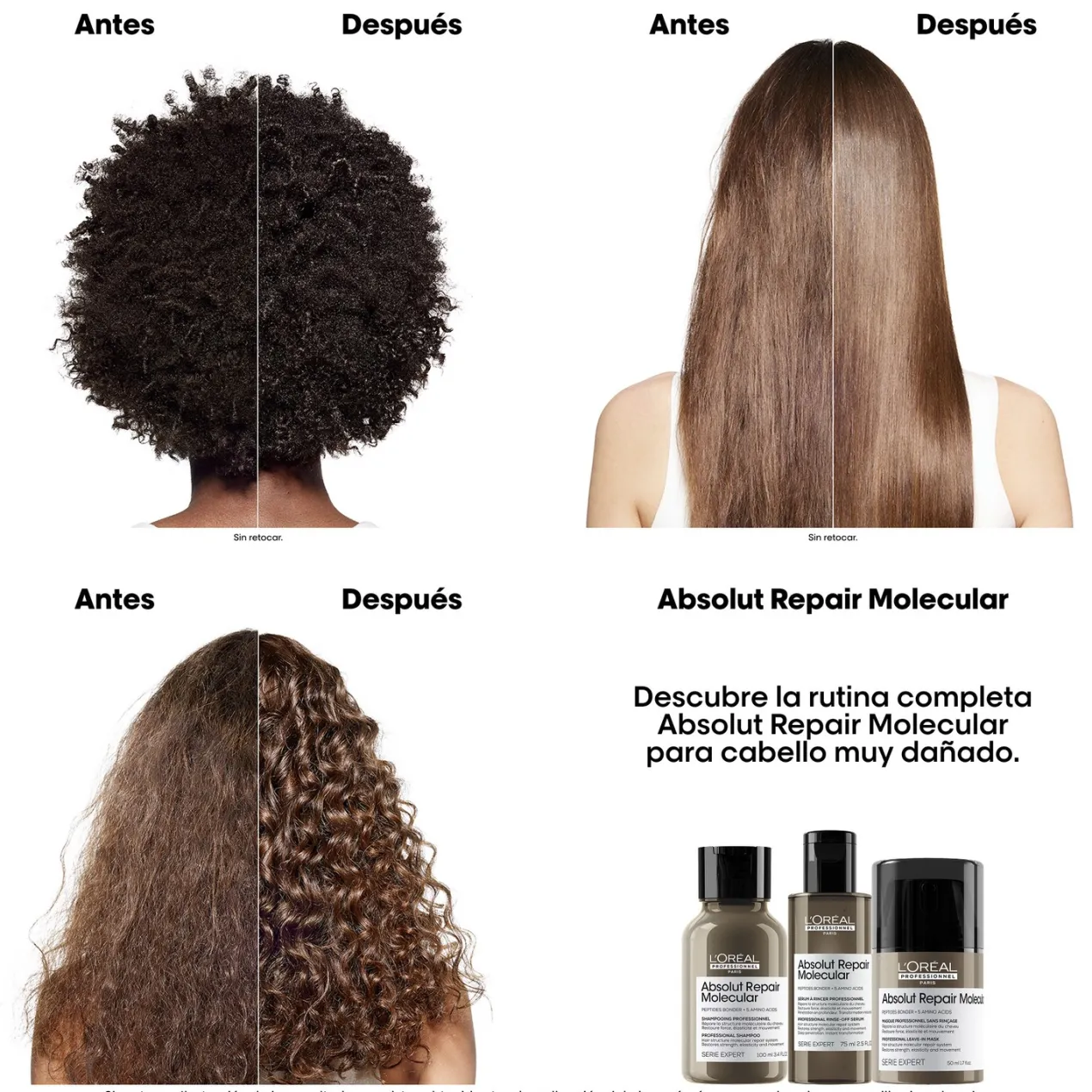 Set 2 Minis Absolut Repair Molecular Champu+Mascarilla