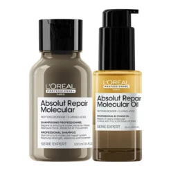 Set 2 Minis Absolut Repair Molecular Champu+Aceite Bifásico
