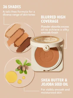 Skin-Focus Base de Maquillaje en Polvo Alta Cobertura