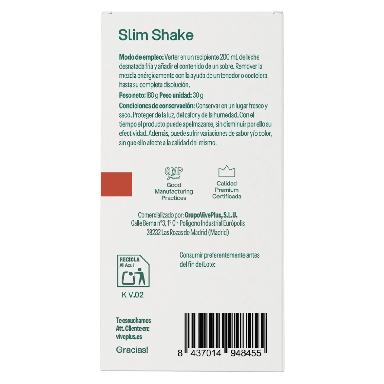 Slim Shake Chocolate