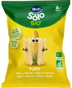 Solo BIO Snacks Puffs Maíz y Avena +8 Meses