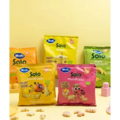 Solo BIO Snacks Puffs Maíz y Avena +8 Meses