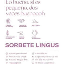 Sorbete Lingus Rosa Succionador