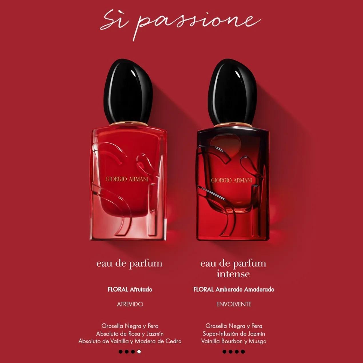 Sì Passione Eau de Parfum Intense Perfume de Mujer Floral Recargable