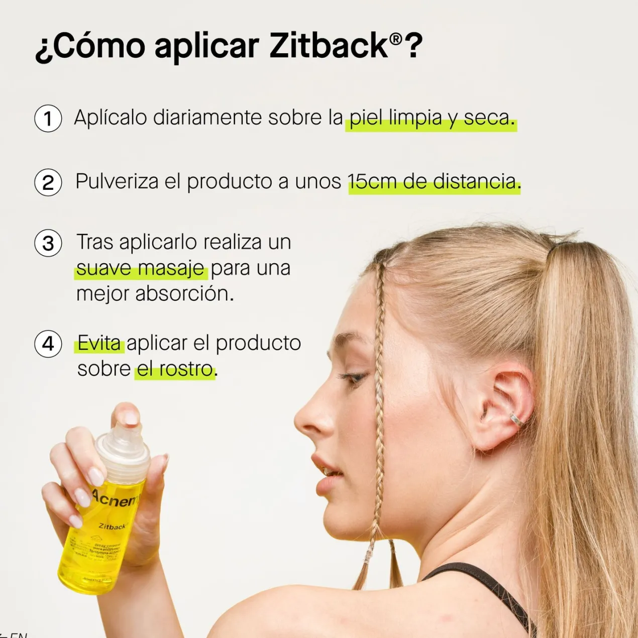 Spray Corporal para Acné Zitback