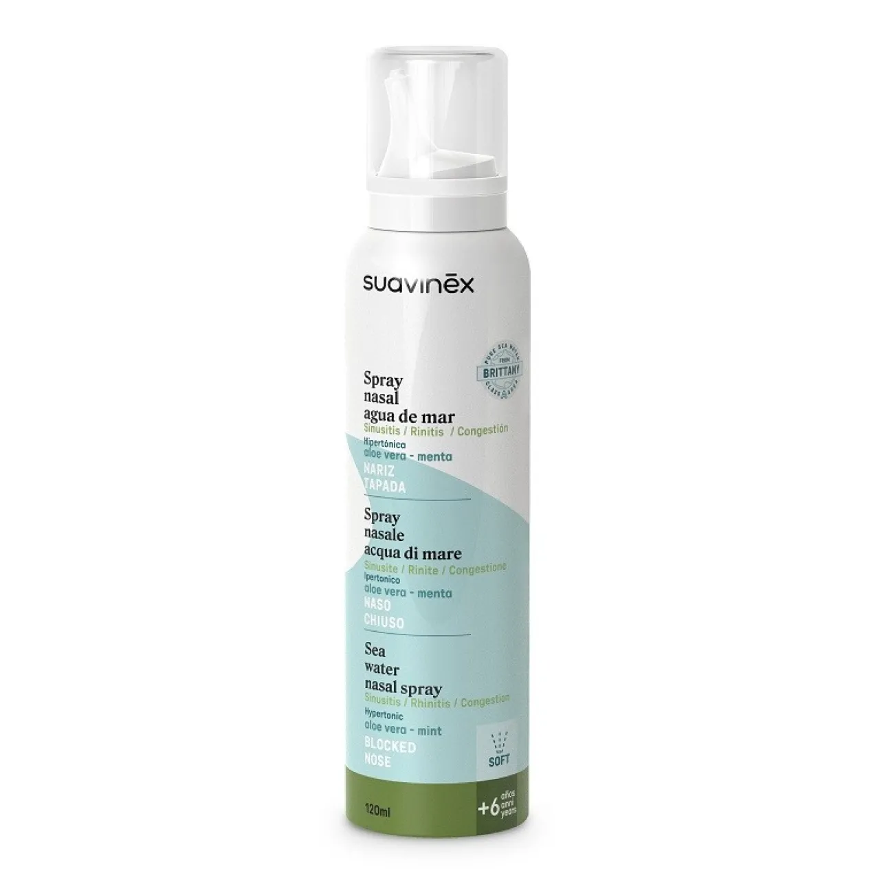 Spray Nasal Agua de Mar Hipertónica Aloe Vera +6Años