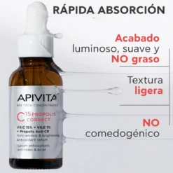 Sérum Corrector C15 Propóleo Antioxidante, Antiarrugas e Iluminador