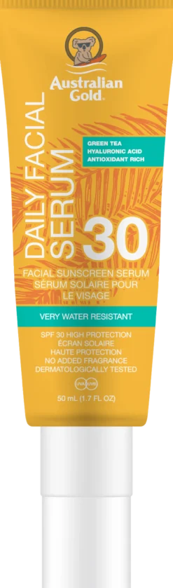 Sérum facial con protección solar y ácido hialurónico SPF 30