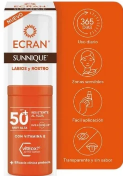 Stick Sunnique Protector Solar Labios y Rostro SPF50+