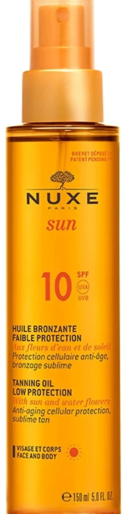 Sun Aceite Solar Bronceador Rostro & Cuerpo SPF10