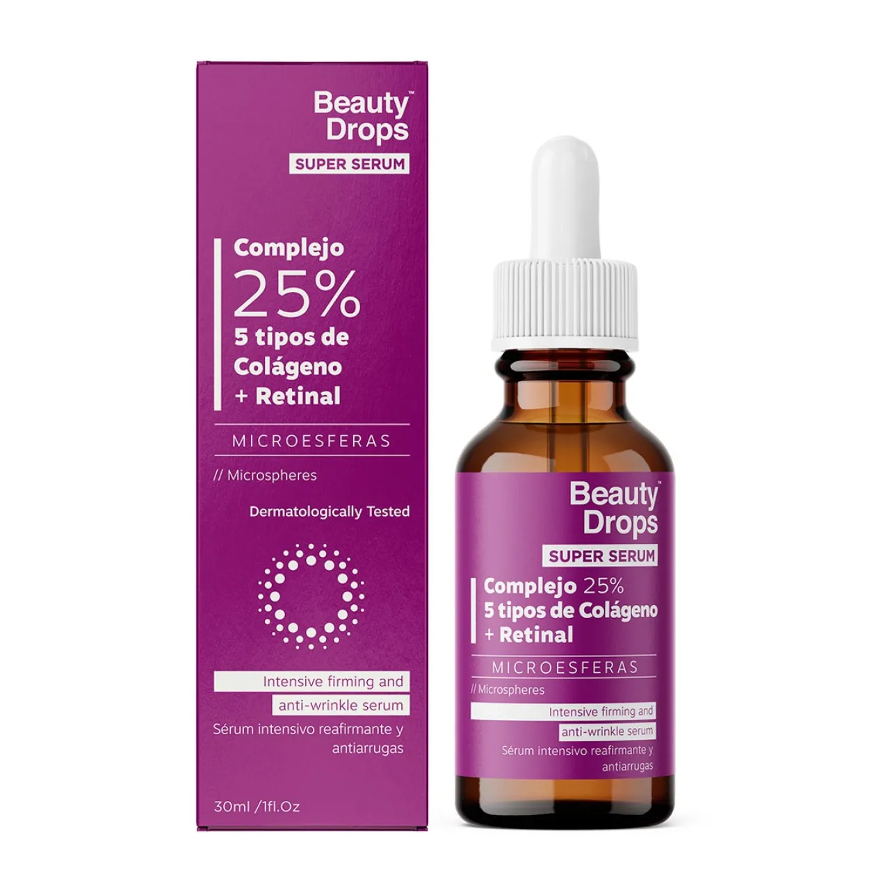 Super Sérum Intensivo Reafirmante y Antiarrugas con Colágeno + Retinal