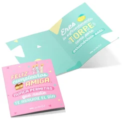 Tarjeta Felicitación Amiga