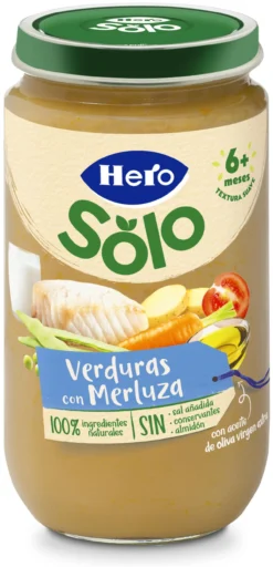 Tarritos de Verduritas con Merluza