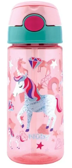 Taza Brillo con Pajita Unicornio