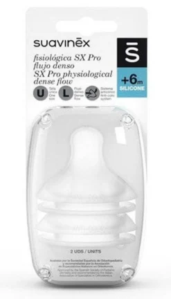Tetina Fisiologica SX Pro Silicona Flujo Medio 6m+