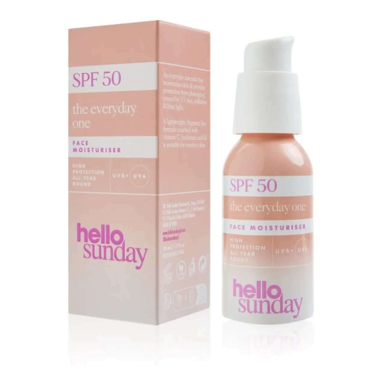 The Everyday One Crema Hidratante Facial SPF 50 con Ácido Hialurónico