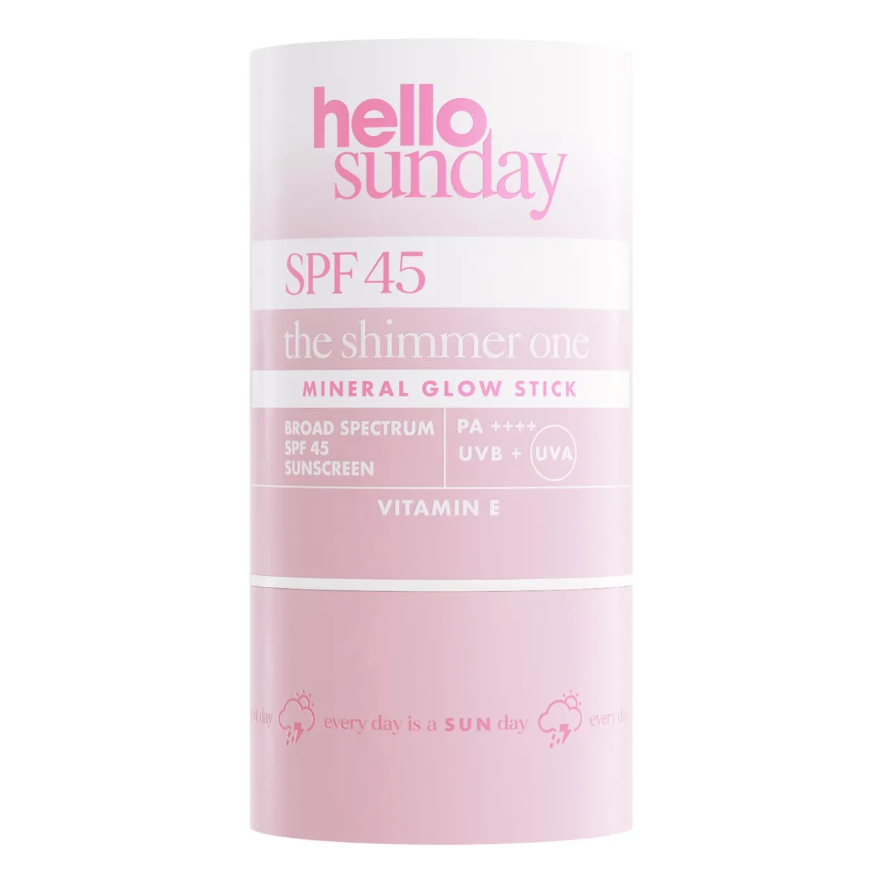 The Shimmer One Mineral Glow Stick SPF 45 con Ácido Hialurónico