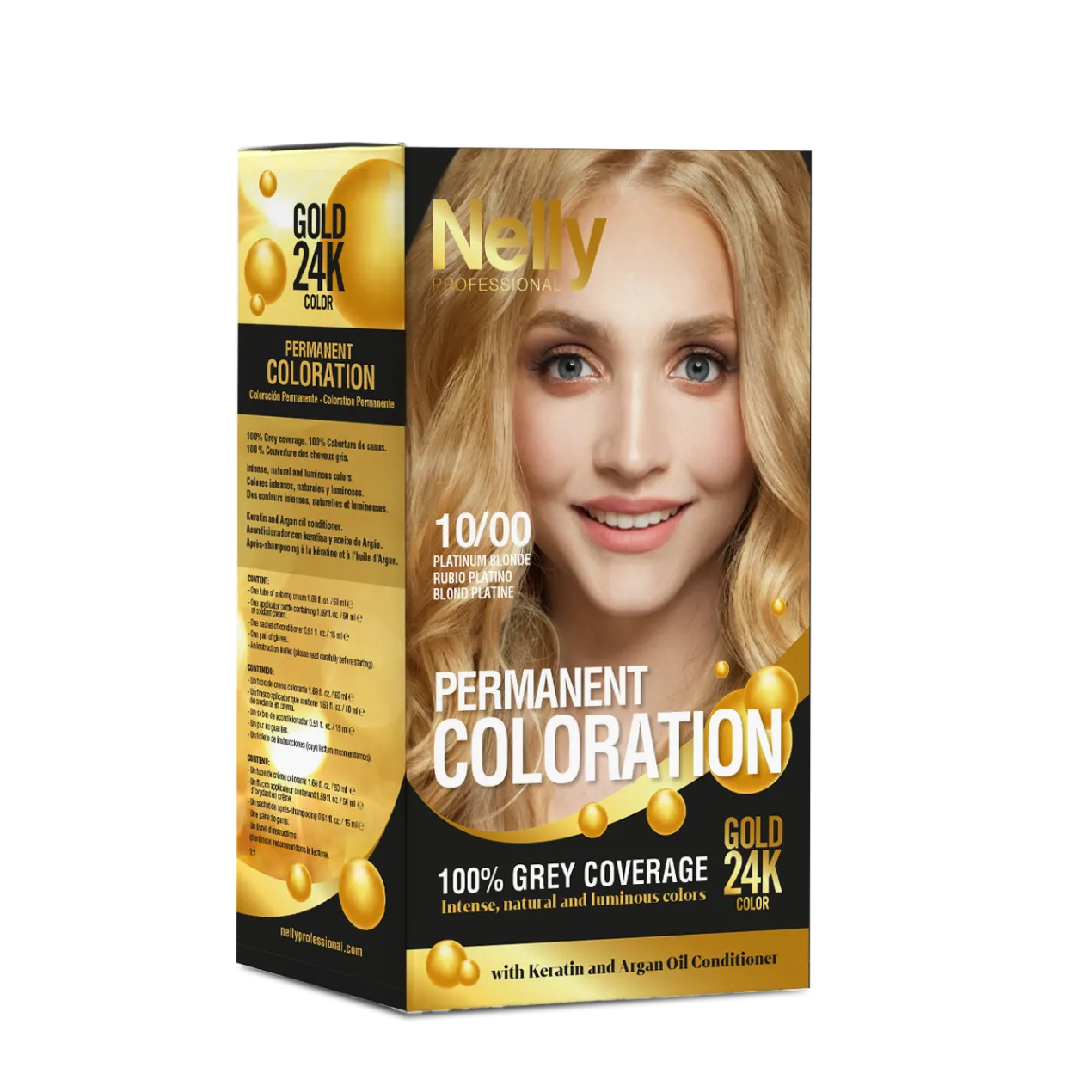Tinte Gold 24K Permanet Coloration