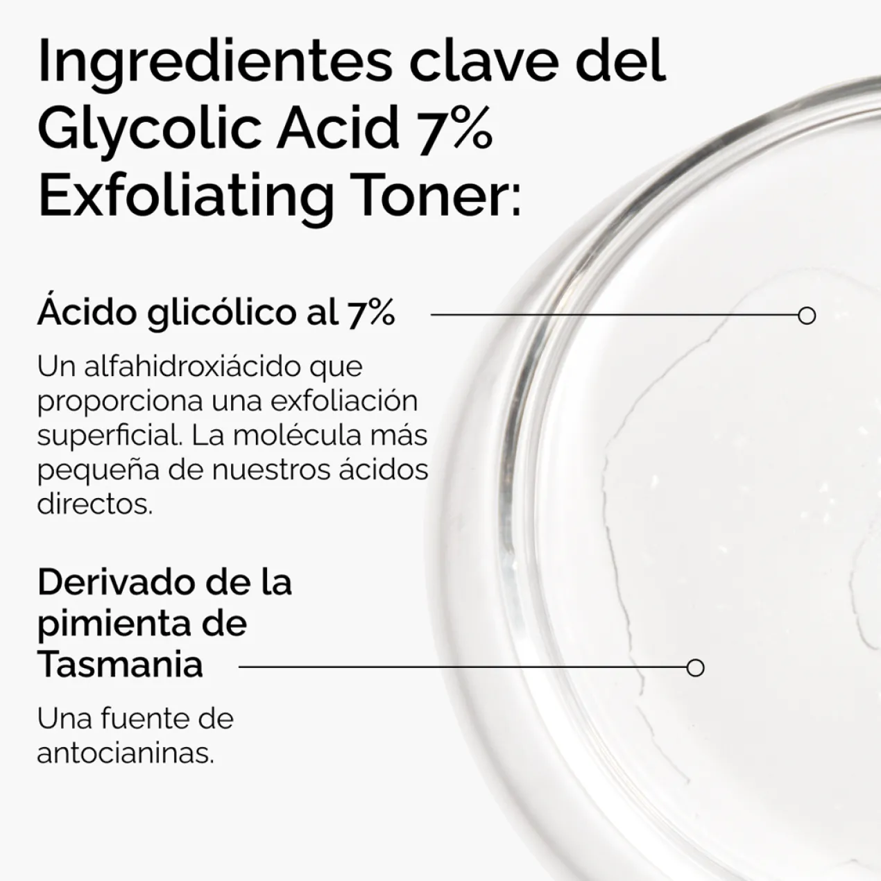 Tónico Exfoliante con Ácido Glicólico al 7%