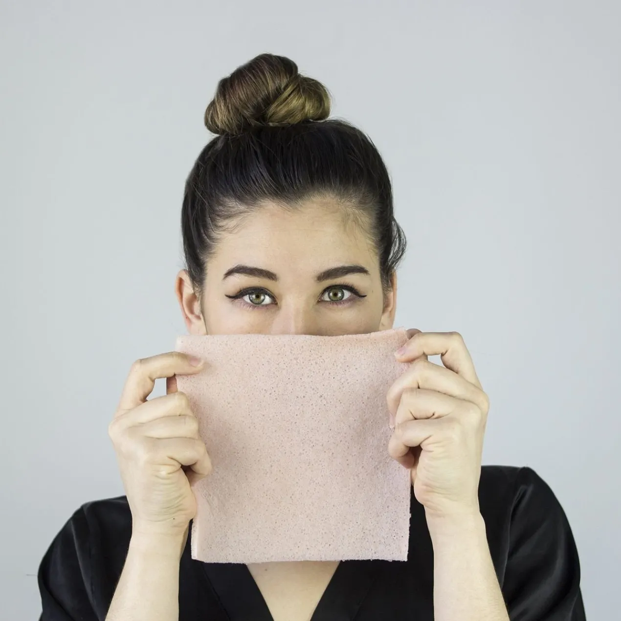 Toalla Facial Konjac Arcilla Rosa