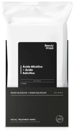 Toallitas Desmaquillantes con Ácido Glicólico y Ácido Salicílico