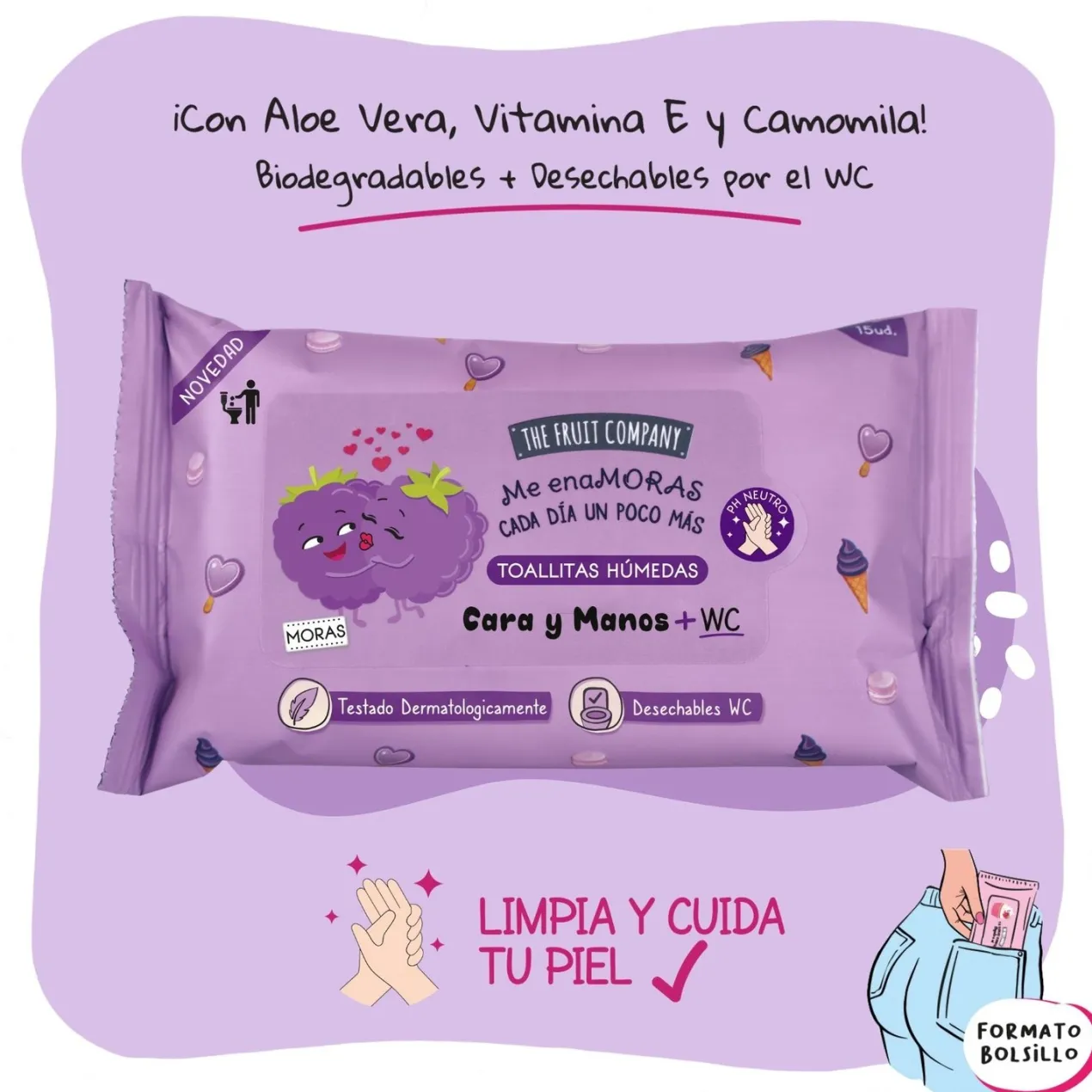 Toallitas Húmedas Moras