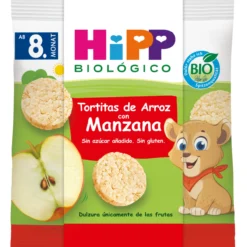 Tortitas de Arroz con Manzana +8 meses