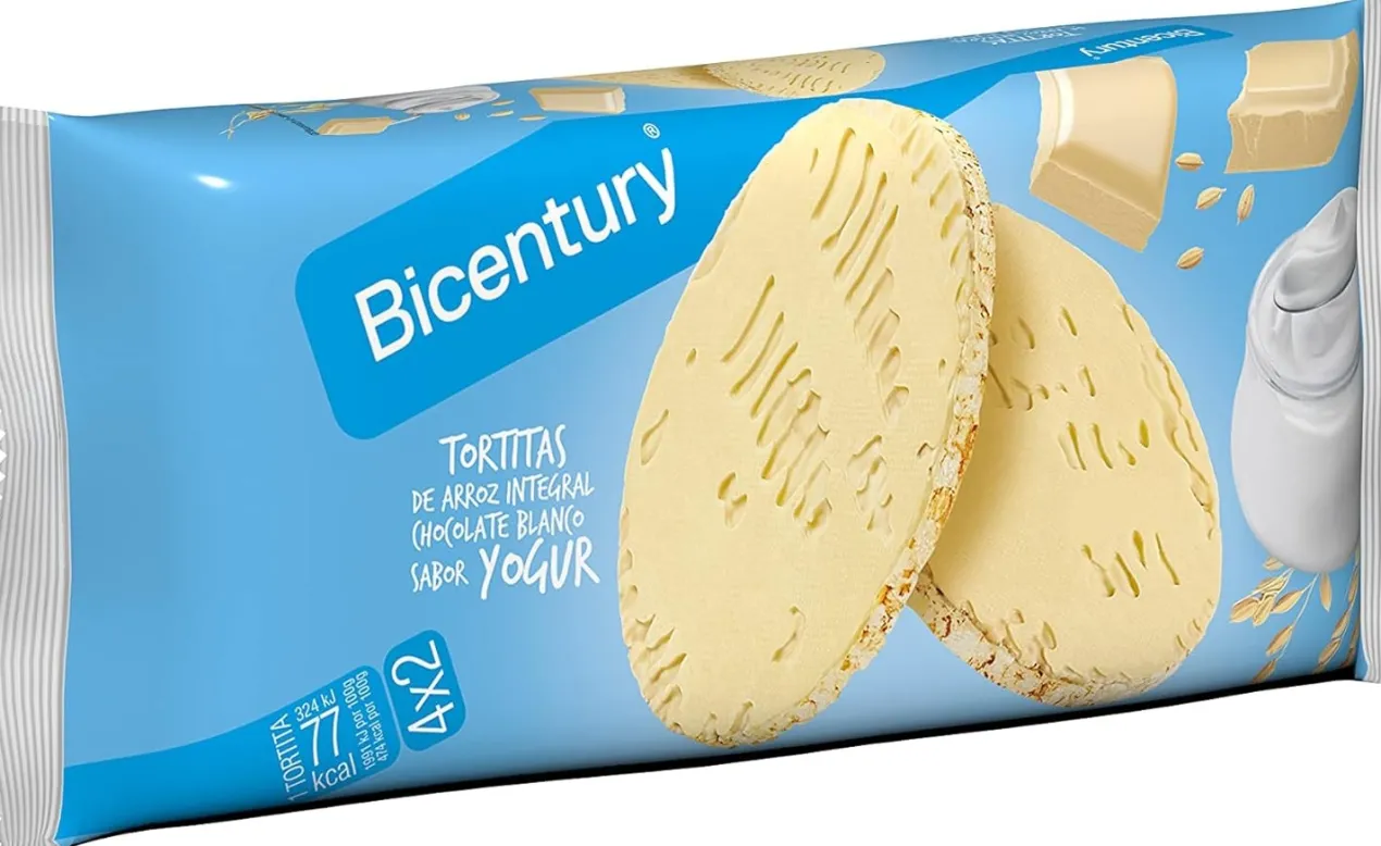 Tortitas de Arroz Integral con Chocolate Blanco Sabor Yogur