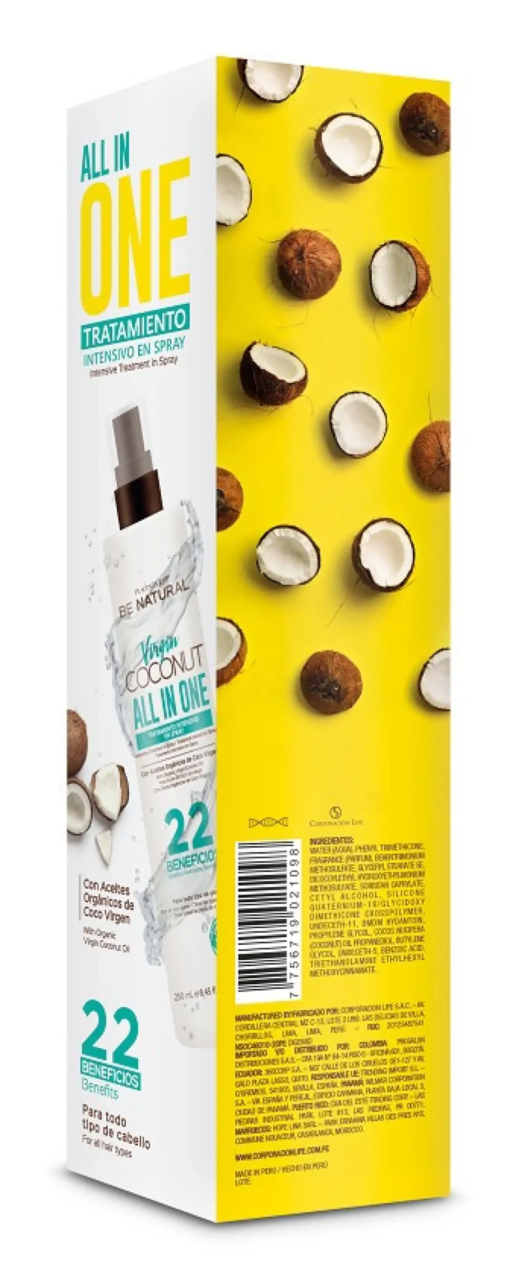 Tratamiento Intensivo en Spray All in One Virgin Coconut