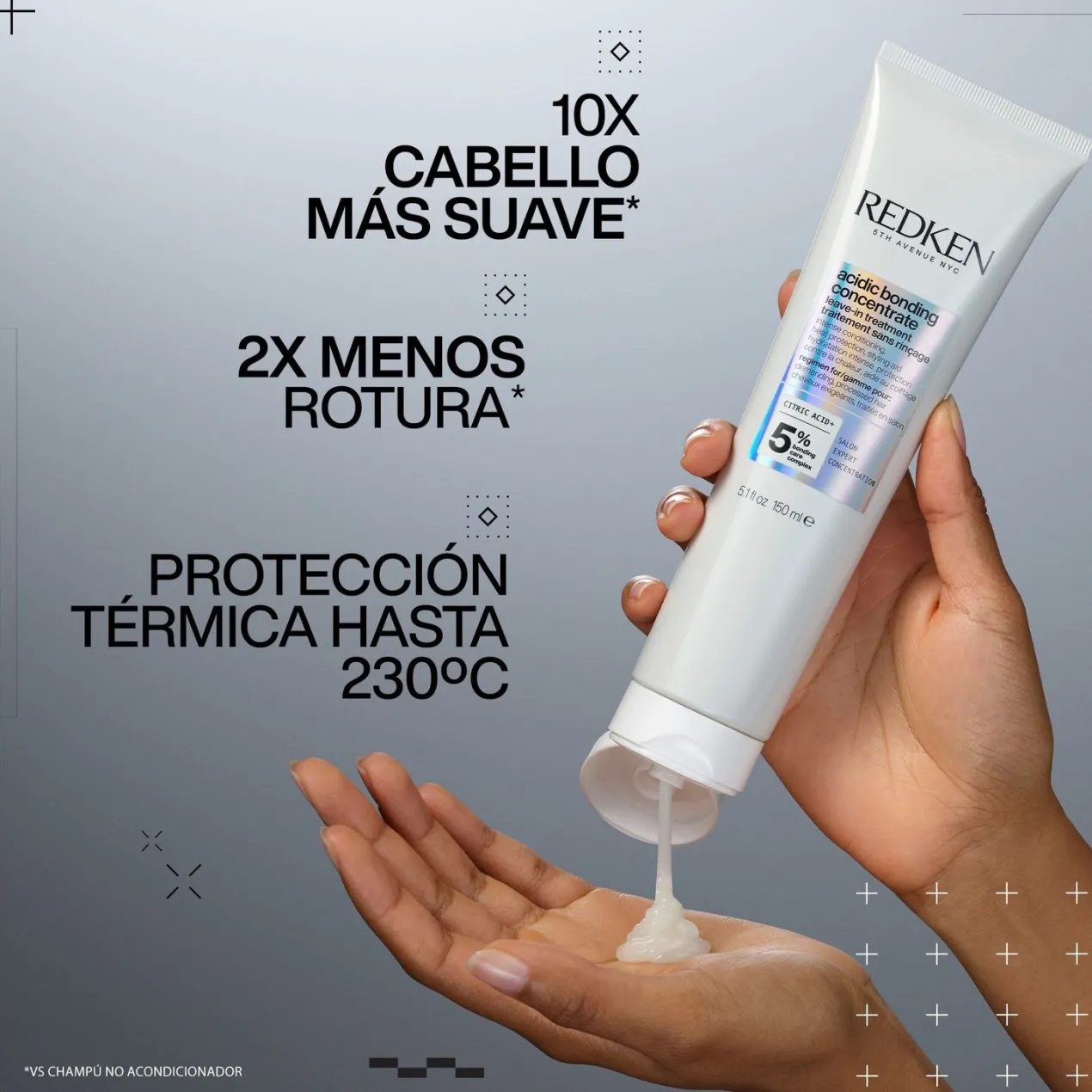 Tratamiento Sin Aclarado Profesional ABC Acidic Bonding Concentrate para cabello dañado