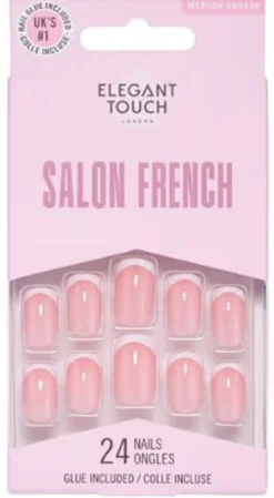 Uñas Postizas Elegant Touch Salon French 160