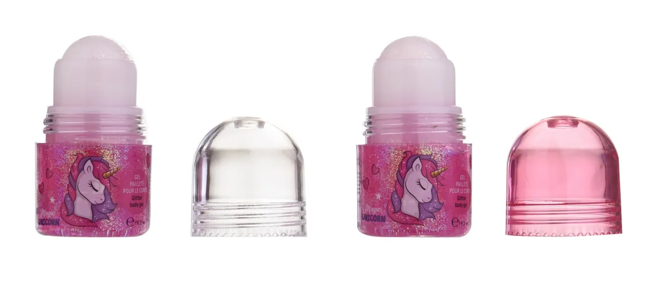 Unicorn Gel Corporal con Brillo Roller