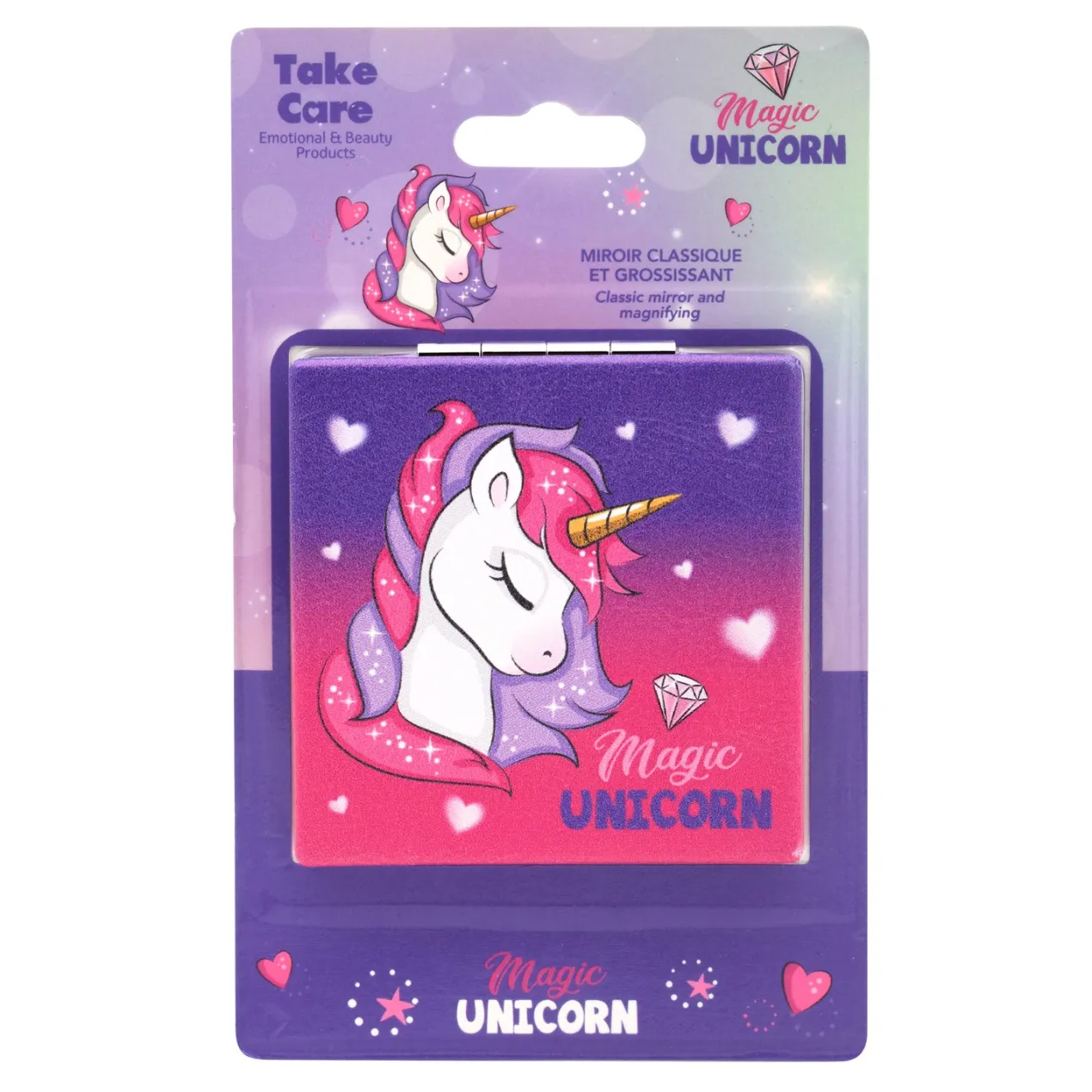 Unicornio Espejo Clásico + Espejo de Aumento