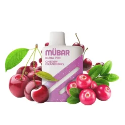 Vaper Desechable Sin Nicotina Kuba 700 Cherry Cranberry